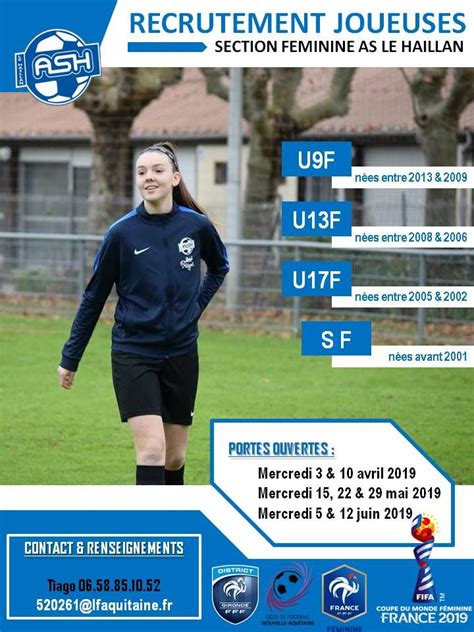 Affiche Recrutement Section Feminine Famfoot