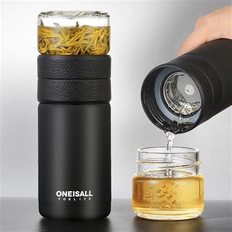 ONEISALL 580ml Stainless Steel Thermos Bottle Thermocup Tea Vaccum