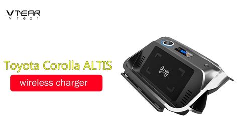 Car Qi Wireless Charger For Toyota Corolla ALTIS 2019 2023 Accessories