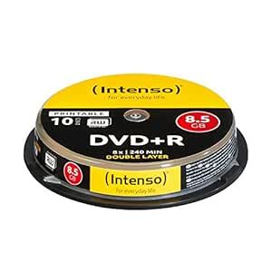 Intenso Dvd R X Duel Layer Printable Pack Cakebox Amazon