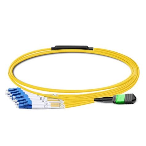 5m 16 4ft Mpo Female To 6 Duplex Lc Upc Breakout Cable 12 Fiber 9 125 Singlemode Os2 Type B