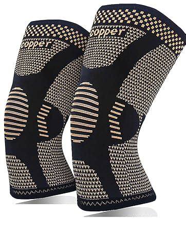 Jiufentian Copper Ankle Brace Compression Sleeves Pair Adjustable