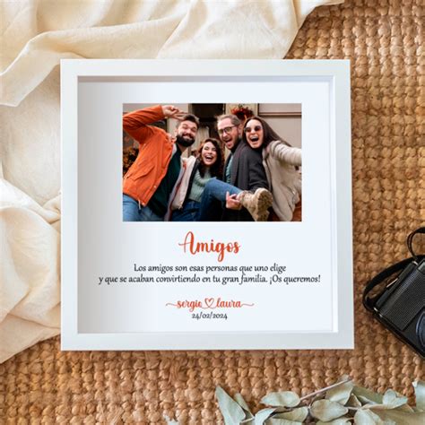 Cuadro Con Foto Y Dedicatoria Personalizada Para Amigos