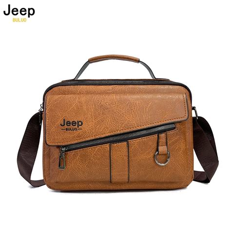 JEEP BULUO Bolsas de Ombro para Homens Negócios Casuais Totes Bolsas