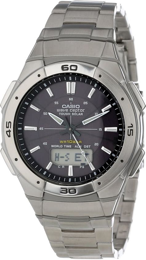 Casio Men S Wva Dj Acf Waveceptor Solar Atomic Ana Digi Sport Watch