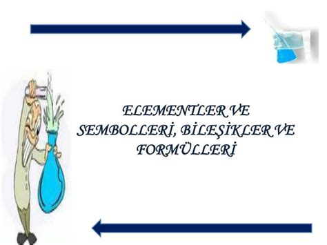 PPT ELEMENTLER VE SEMBOLLERİ BİLEŞİKLER VE FORMÜLLERİ PowerPoint