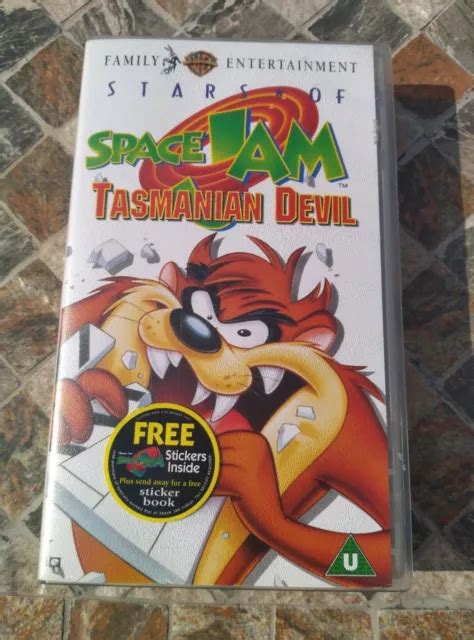 Stars Of Space Jam Tasmanian Devil Taz Vhs Video Animated Cartoon U