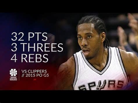 Kawhi Leonard Pts Threes Rebs Vs Clippers Po G Youtube