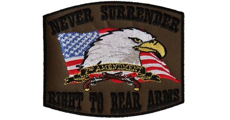 2nd Amendment Patch Never Surrender 2nd Amendment Patches By Ivamis