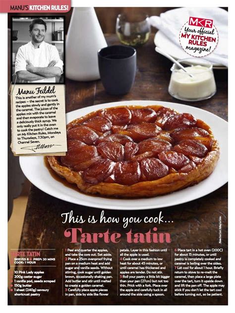 Tarte Tatin :: Manu Feildel | Recipes, Tarte tatin, Apple tarte tatin