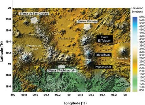 Mexico Elevation Map