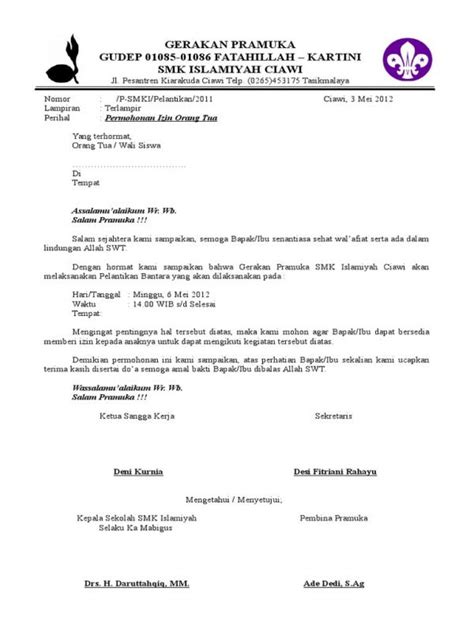 Detail 12 Contoh Surat Permohonan Izin Mengikuti Kegiatan Lezgetreal