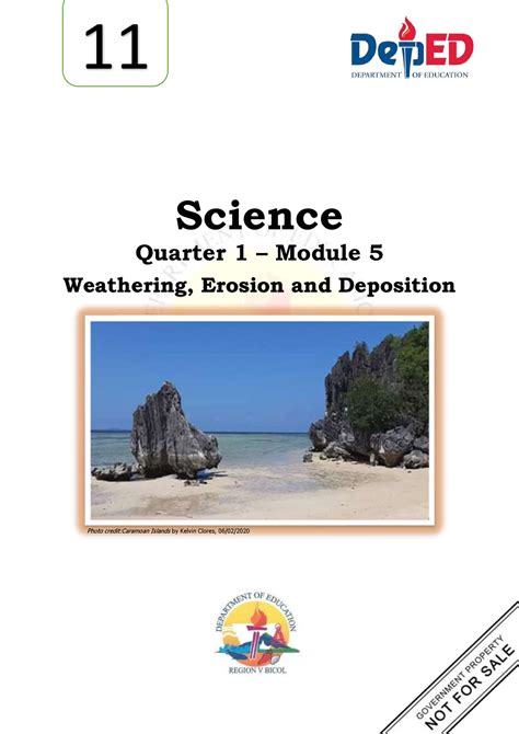 Earth Life Science Q1 M5 Science Quarter 1 Module 5 Weathering