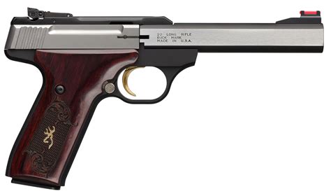 Browning Buck Mark Medallion 22lr Rimfire Pistol With Rosewood Grips Sportsmans Outdoor