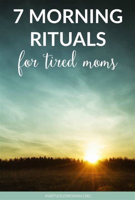 7 Morning Rituals For Tired Moms