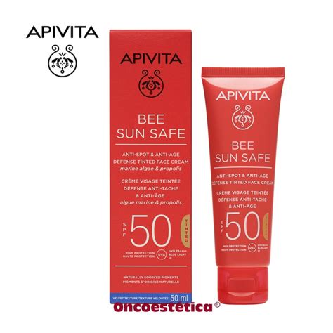 APIVITA BEE SUN SAFE Crema Solar Facial Antiedad Y Antimanchas Con