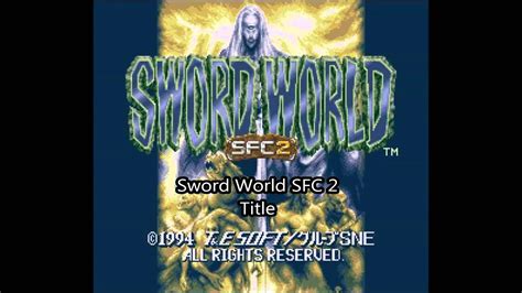 Top VGM 433 Sword World SFC 2 Title YouTube