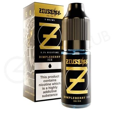 Dimpleberry Ice Zeus Juice E Liquid 3 For 10