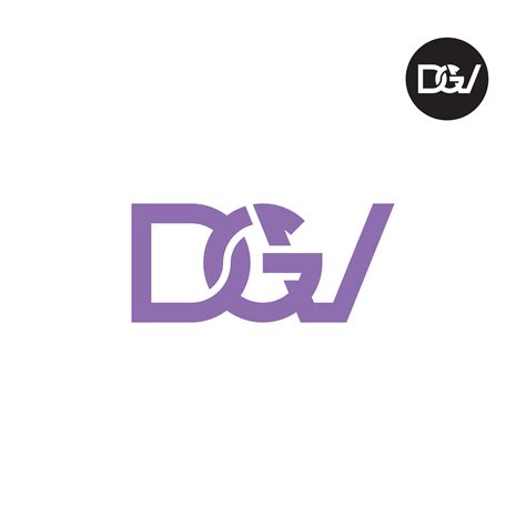 letter dgv monogram logo design  vector art  vecteezy