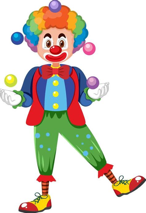 Lustige Clown Cartoon Figur Vektor Kunst Bei Vecteezy