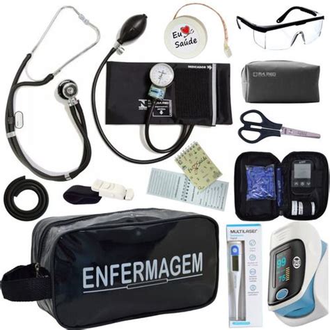 Kit De Enfermagem Completo Medidor Glicose Em Enfermagem