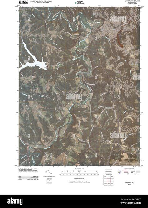 Aliquippa map Cut Out Stock Images & Pictures - Alamy