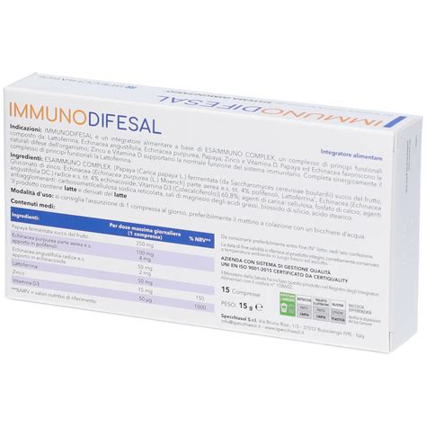 Specchiasol Immunodifesal Integratore Alimentare Pz Redcare