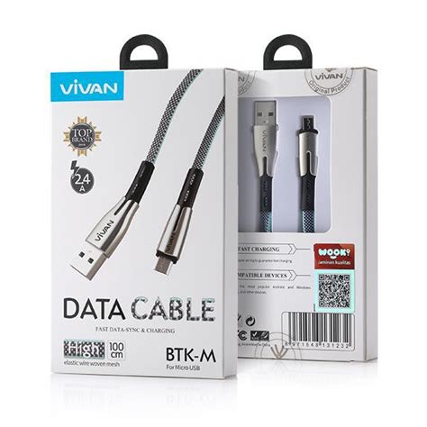 Jual Kabel Data VIVAN BTK M 2 4A 1 Meter For Android Micro USB