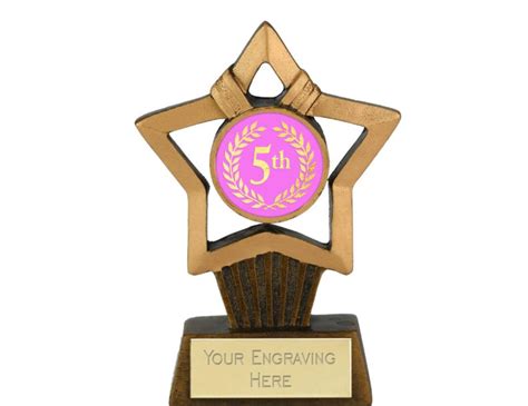 5th Place Award Trophy Personalized Engraving Etsy