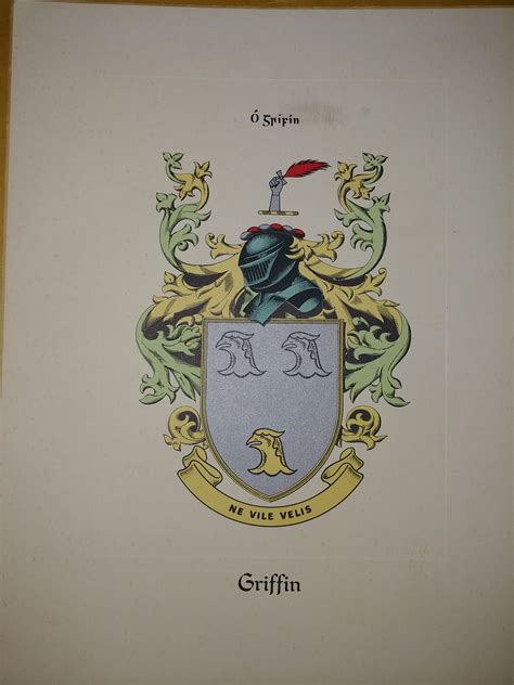 My family's Irish crest. The copy is from 1920, but the clan has roots ...