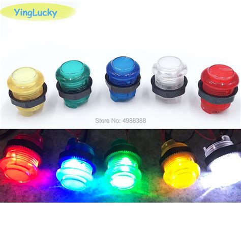 Arcade Led Button Sanwa Round Lit Illuminated Arcade Video Game Push