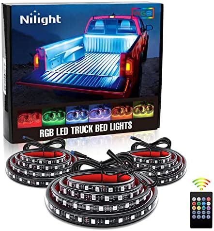 Nilight 3PCS 60 Inch Bed Light Strip 270 LED With On Off Switch Blade