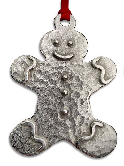 Gingerbread Man Ornament Gibson Pewter