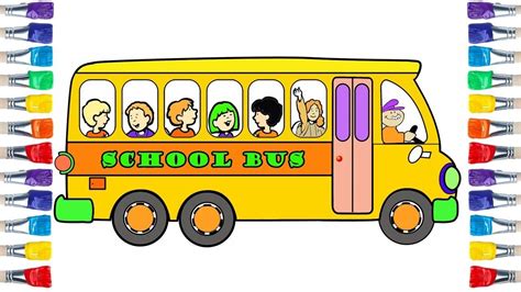 How To Draw A School Bus Easy Learn Drawing Step By Step With Draw Easy ...