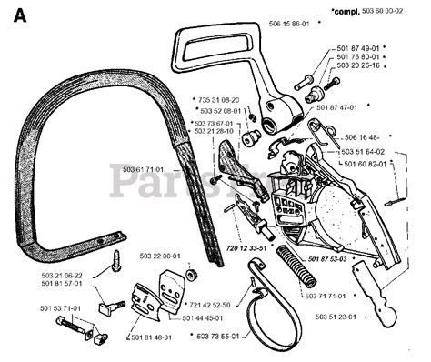 Jonsered 630 Super Ii Jonsered Chainsaw 1996 09 Chain Brake Parts Lookup With Diagrams