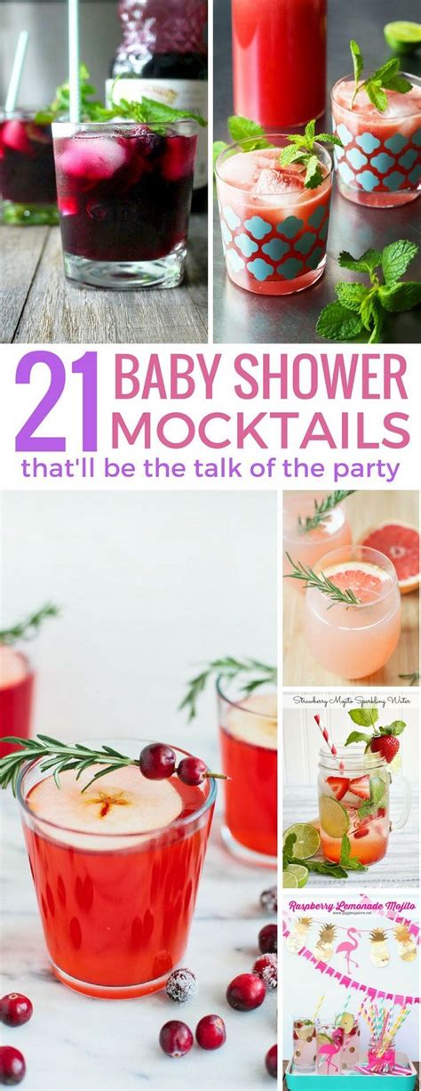 21 Delicious Baby Shower Mocktails Your Friends Will Love Baby Shower