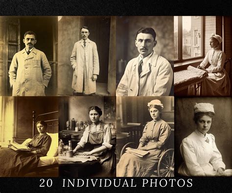 Vintage Hospital Photographs Digital Collage,antique Hospital Ephemera ...