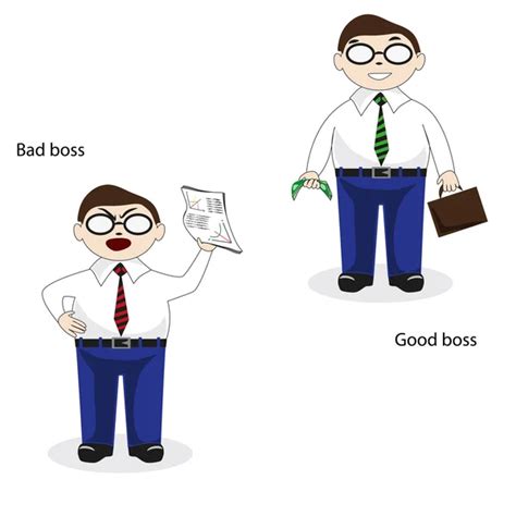 Good And Bad Boss Stock Vectors Royalty Free Good And Bad Boss