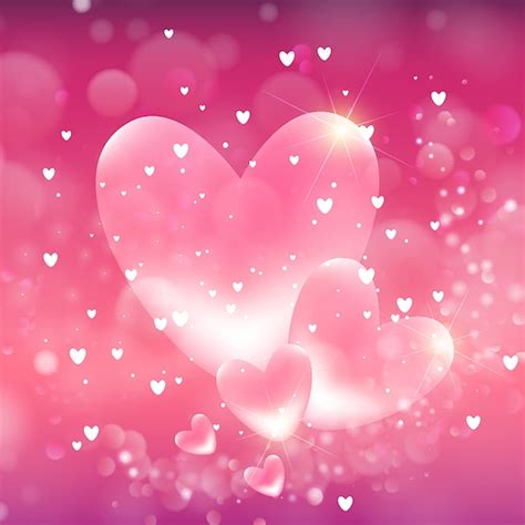 Free Vector | Valentine's hearts background