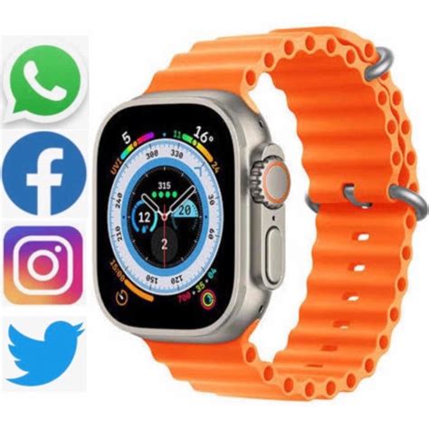 Smartwatch W68 Ultra Series 8 Nfc Tela 2 0 Lacrado X8 49mm Prova Dagua