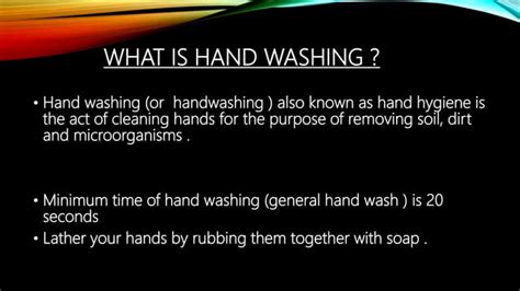 Types Of Handwashing And Techniques Surgical Scrub Ppt