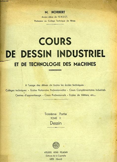 Cours De Dessin Industriel Et De Technologie Des Machinestroisieme