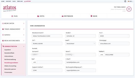 Administration Reiseb Rogrunddaten Atlatos Gmbh