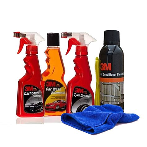 3M Car Care Products Glass cleaner,Car Shampoo,Dashbord Dresser, Air ...