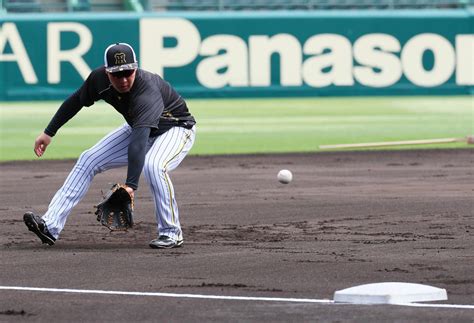 【阪神】大山悠輔が試合前練習で三塁のノック受け、フリー打撃行わず プロ野球写真ニュース 日刊スポーツ