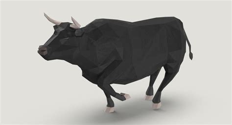 Bull Black Running 3D Model $29 - .max .ma .unitypackage .upk - Free3D