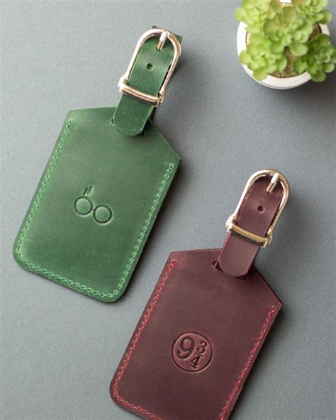 Leather Luggage Tag Custom Luggage Tags Monogram Luggage Tag - Etsy