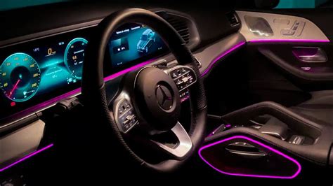 Mercedes GLE AMG LINE - Intérieur et éclairage d'ambiance à LED