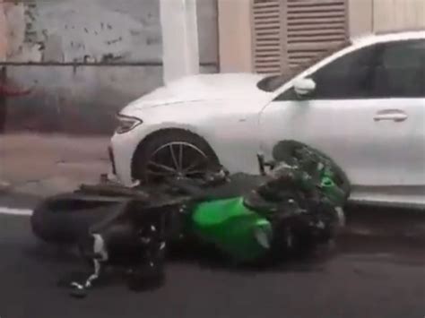 V Deo Motociclista Fica Gravemente Ferido Ap S Colidir Bmw Em Manaus