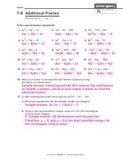 Additional Practice Key Pdf Name Pearsonrealize